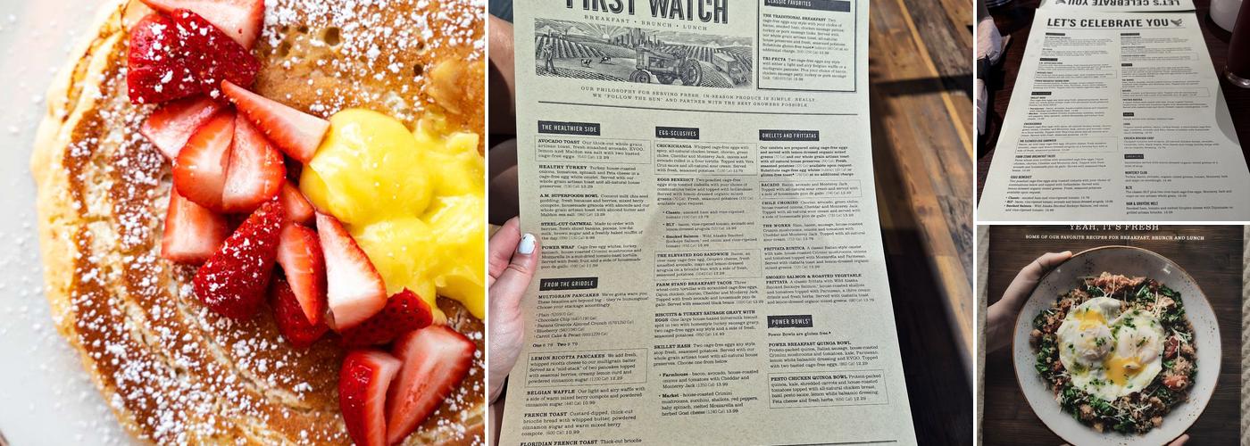 First Watch Menu