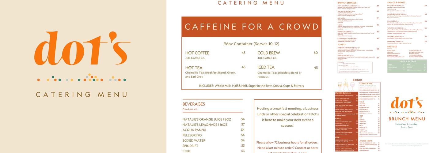 Dot's Cafe Menu