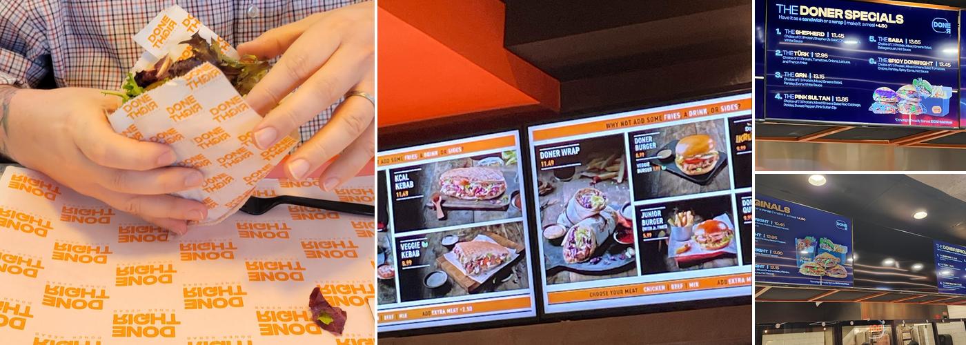 DoneRight Doner Kebab Menu