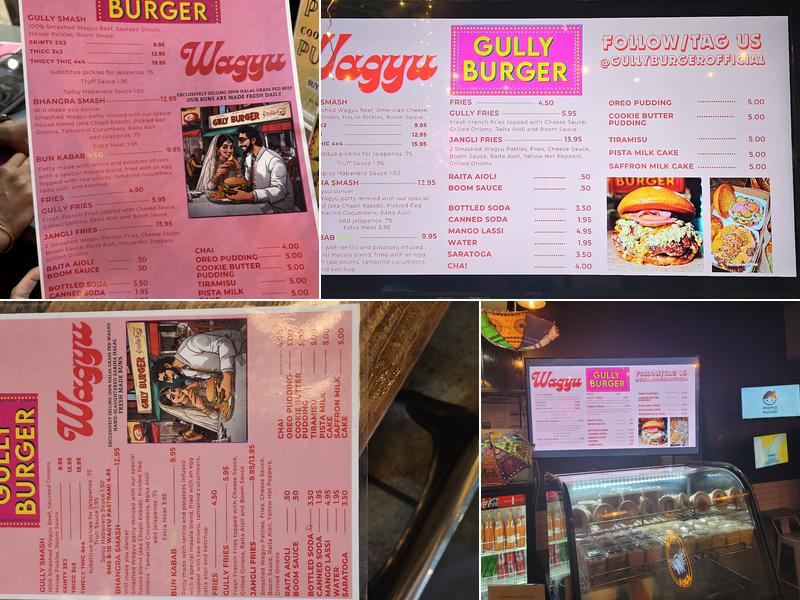 Gully Burger Menu
