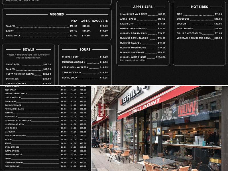 Grill Point Menu
