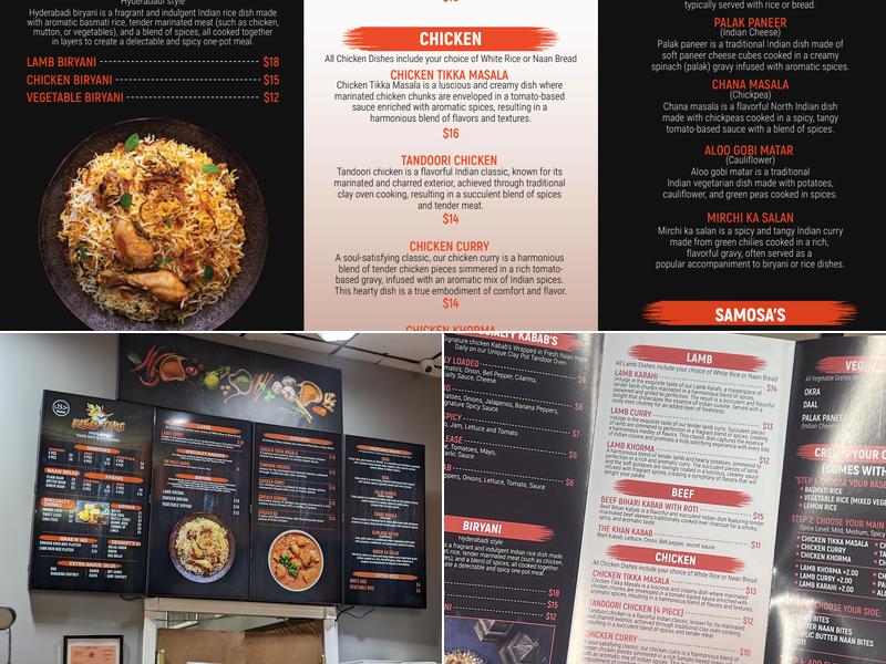 Kabab Time Menu