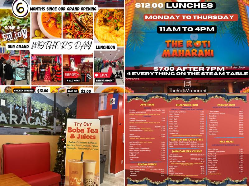 The Roti Maharani Menu