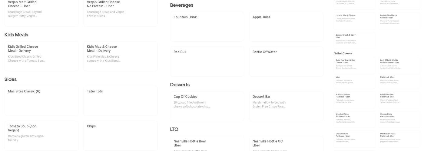 Hooked Seafood Menu