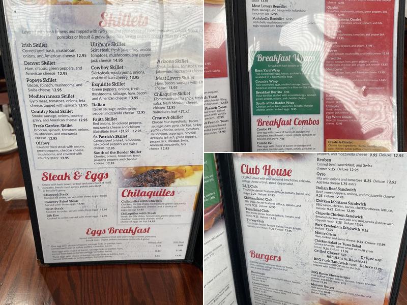 Exquisite Skillet Pancake House Menu