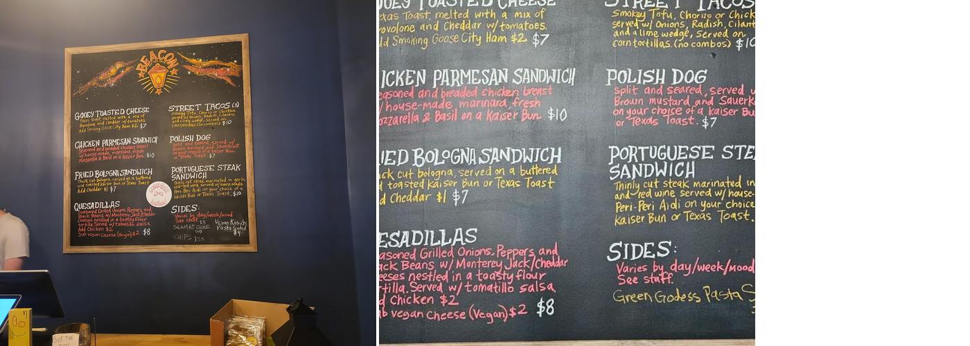 Beacon Off The Path Menu