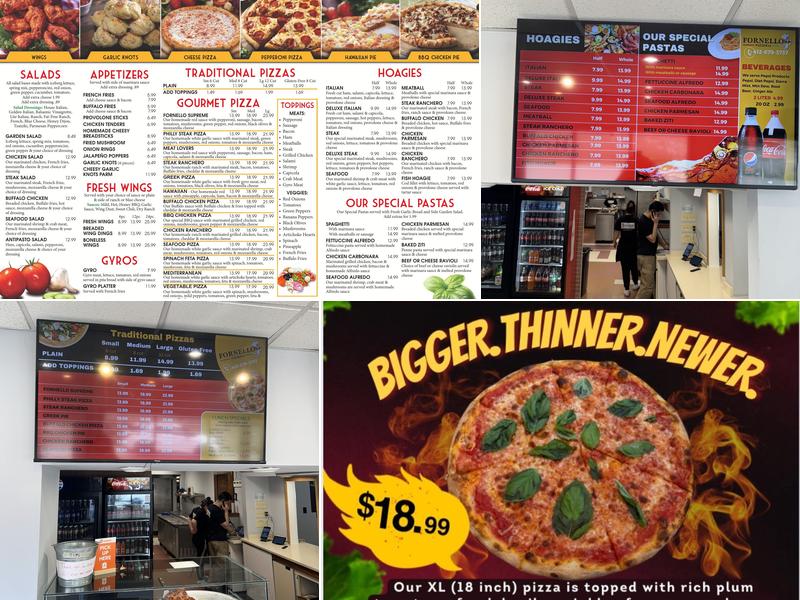 FORNELLO PIZZERIA Menu