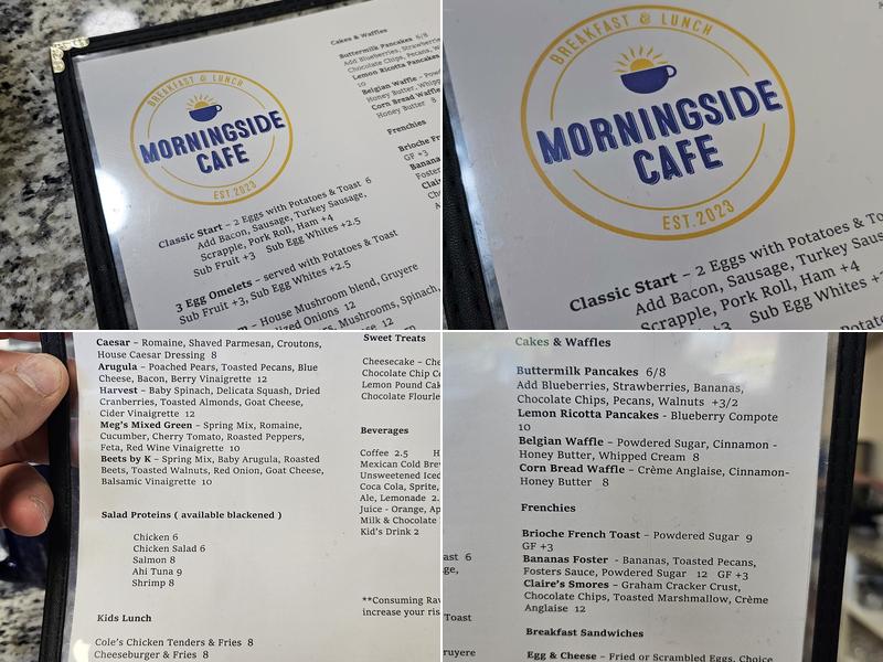 Morningside Cafe Menu