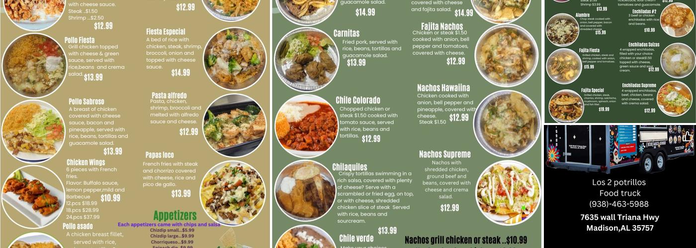 Los 2 potrillos Menu