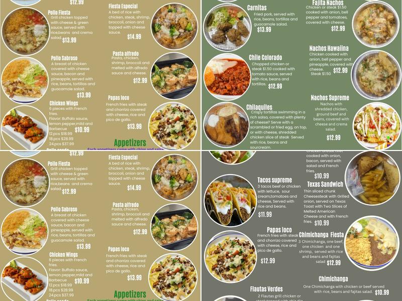 Los 2 potrillos Menu