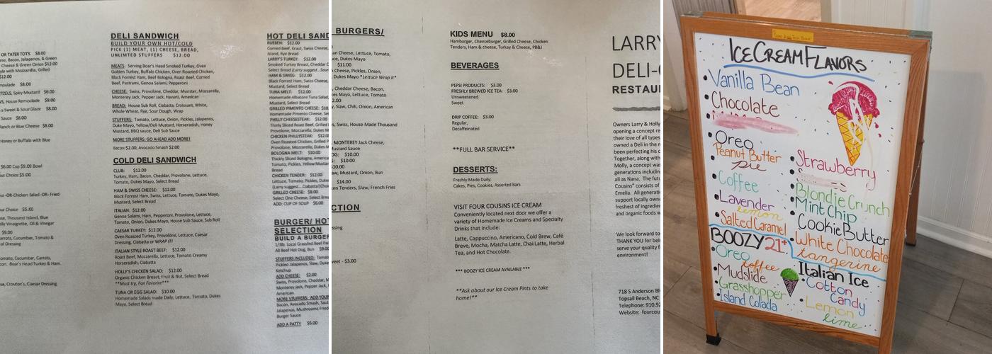 Larry's Deli-Que Menu