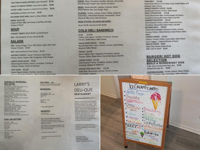 Larry's Deli-Que Menu