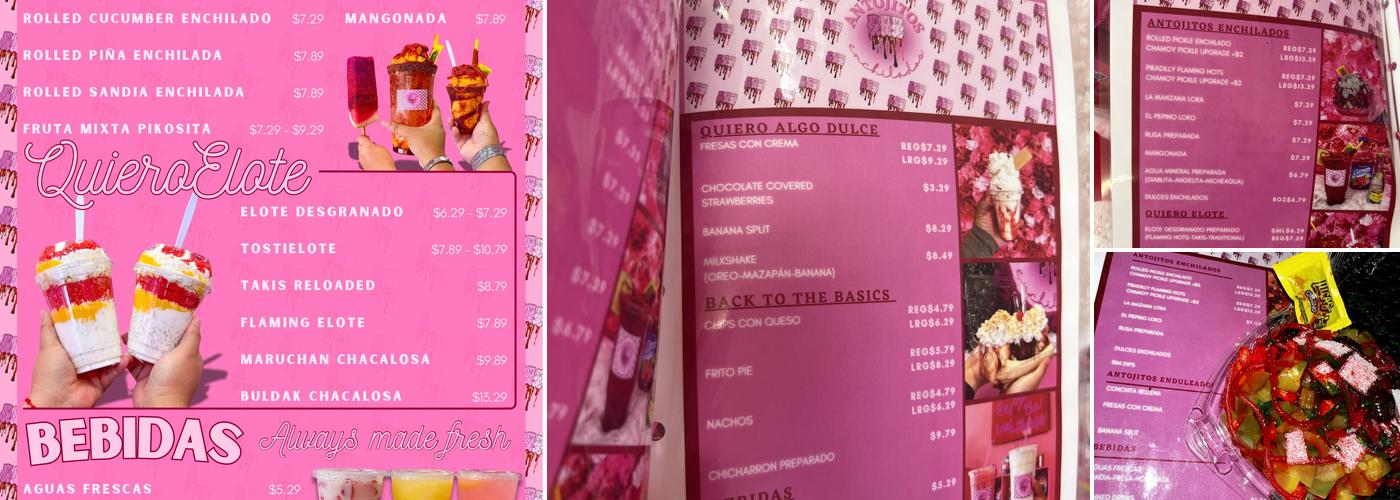 Antojitos Enchilados Menu