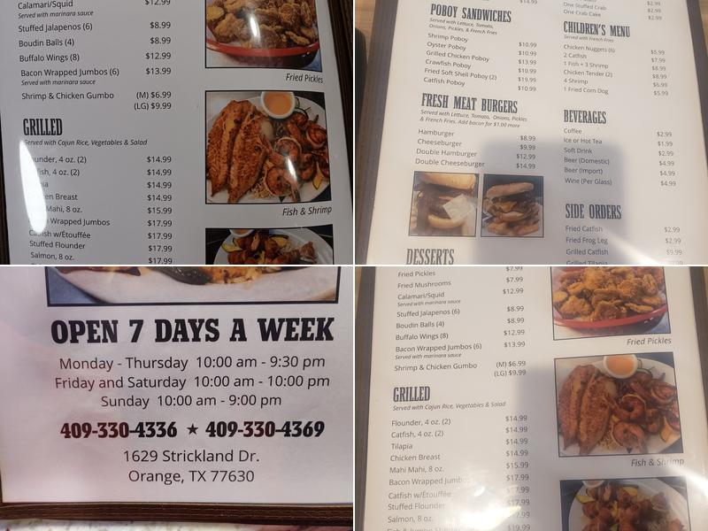 Rick's Grill and Steak Menu