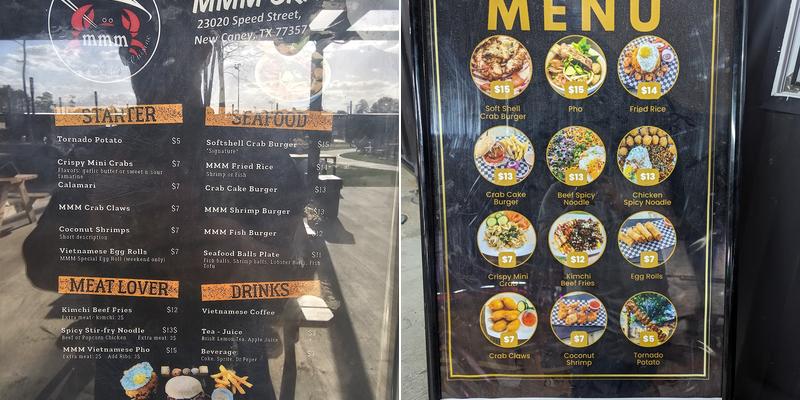 MMM Vietnamese seafood cuisine Menu