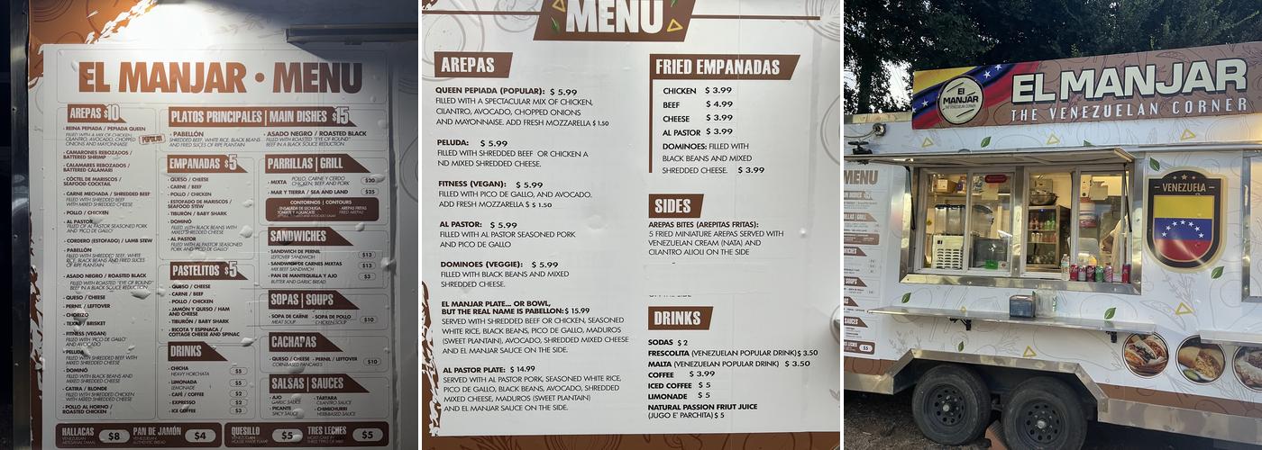 El Manjar Menu