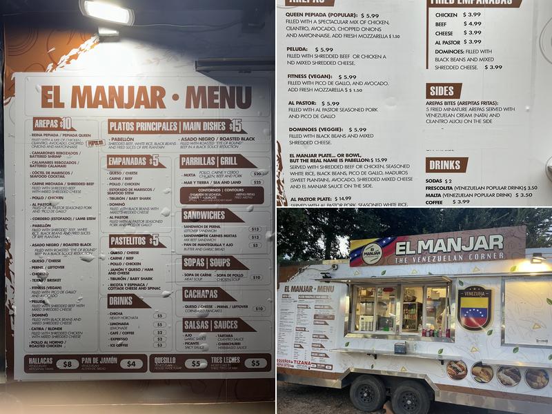 El Manjar Menu