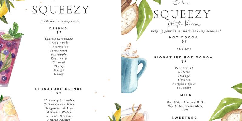 EC Squeezy Menu