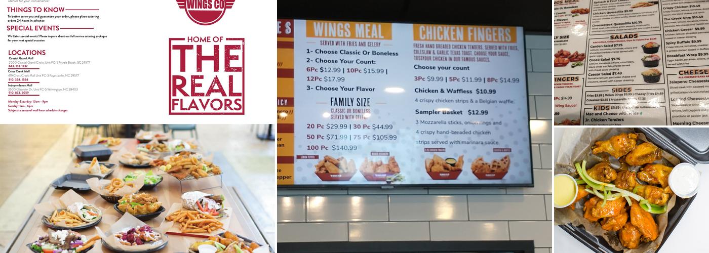 Wings Co. Menu
