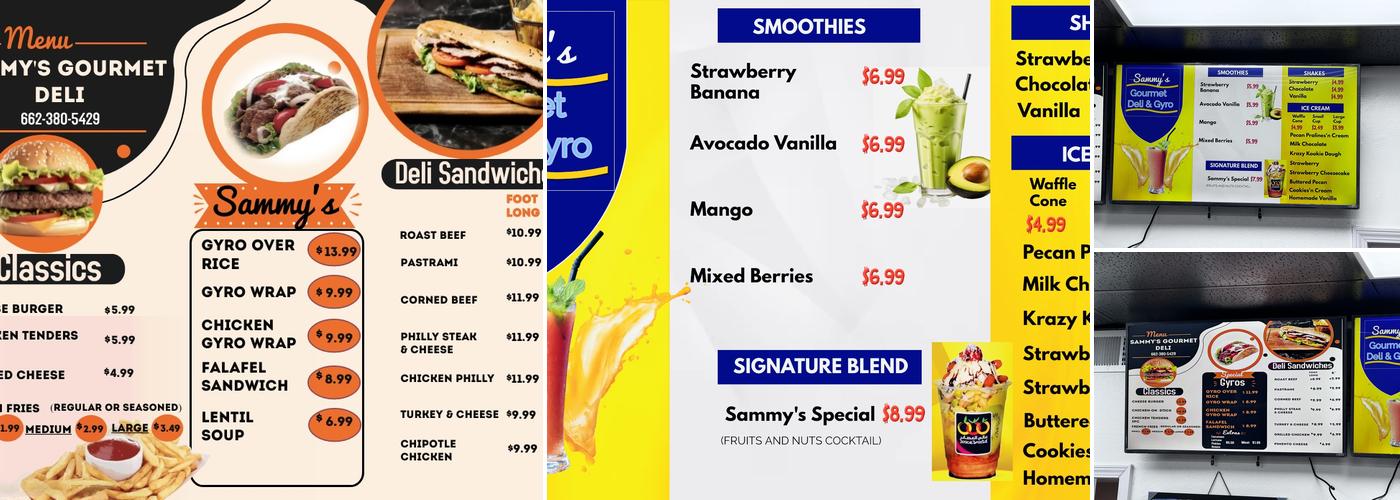 Sammy's Gourmet Deli & Gyro Menu