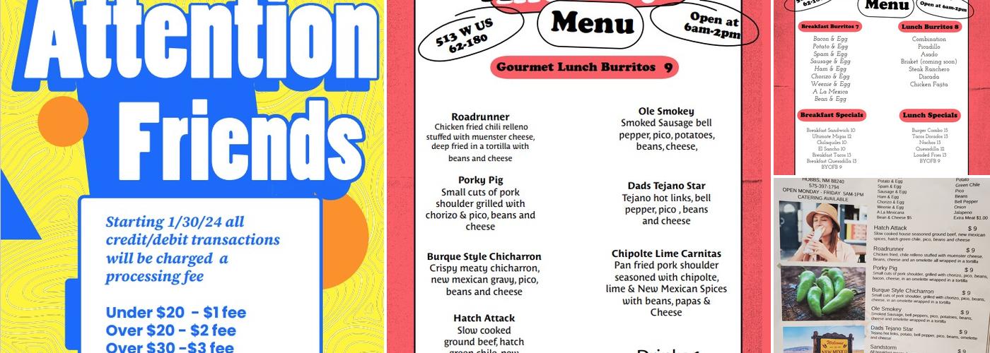 Rene Anthony's Menu