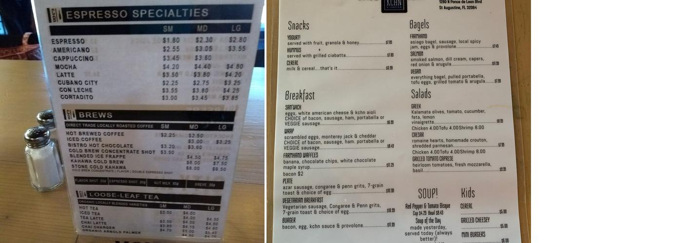 FHK Burger House Menu