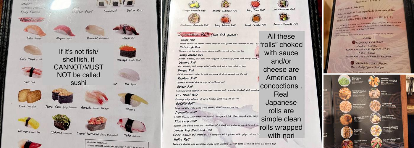 KuJiRa Sushi & Bar Menu