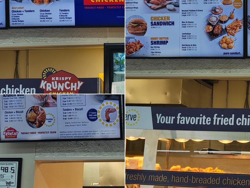 Krispy Krunchy Chicken Newton Menu