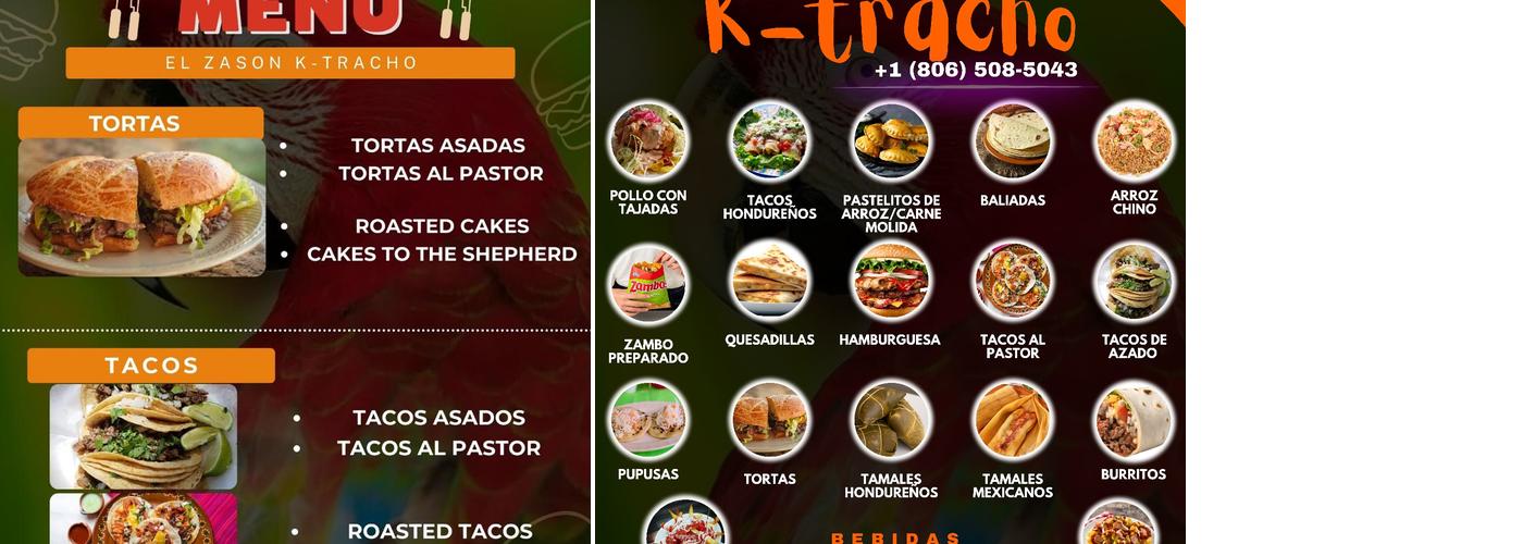 EL SAZON KTRACHO Menu