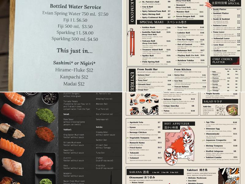 Sakanaya Izakaya Menu