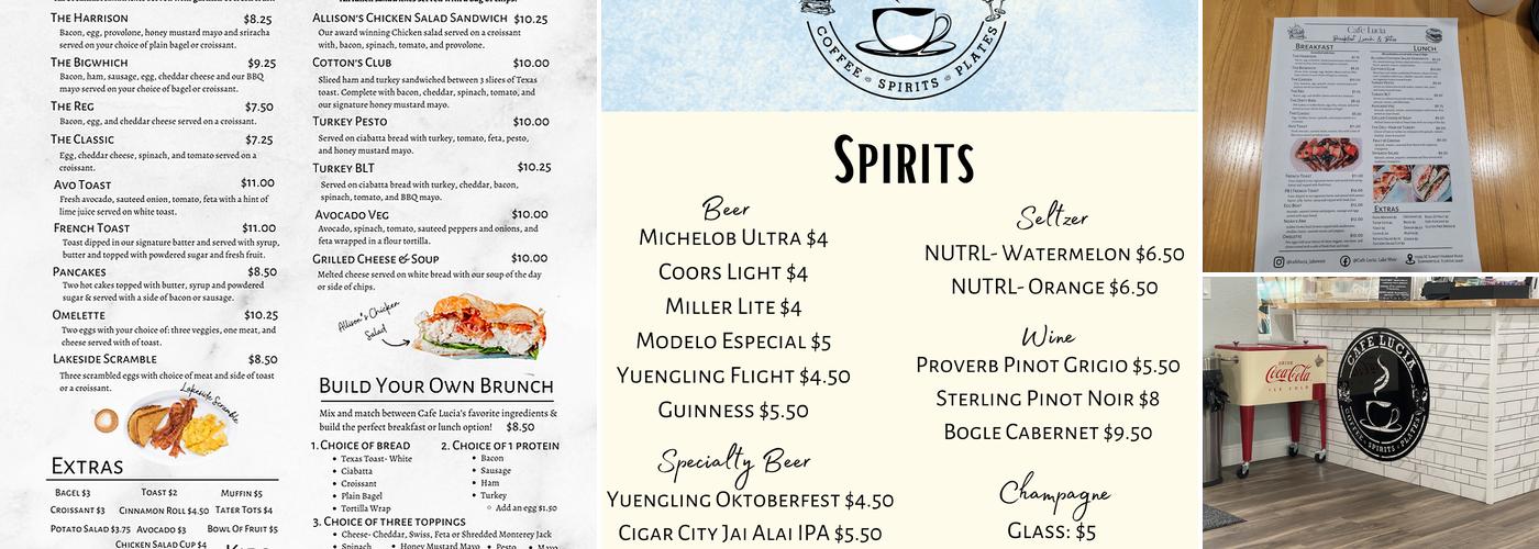 Cafe Lucia, Lake Weir Menu