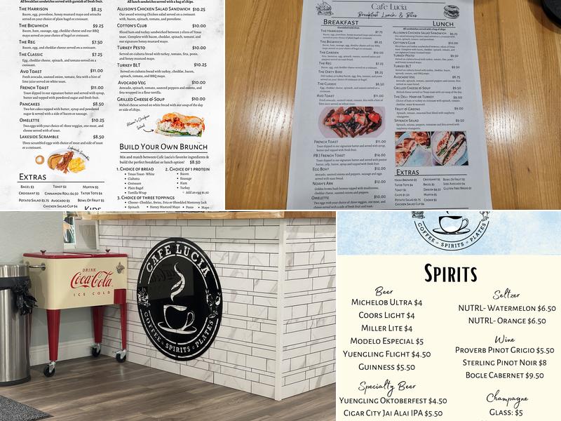 Cafe Lucia, Lake Weir Menu