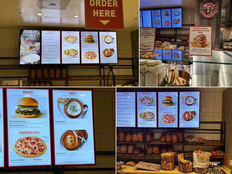 Boudin Bakery Menu