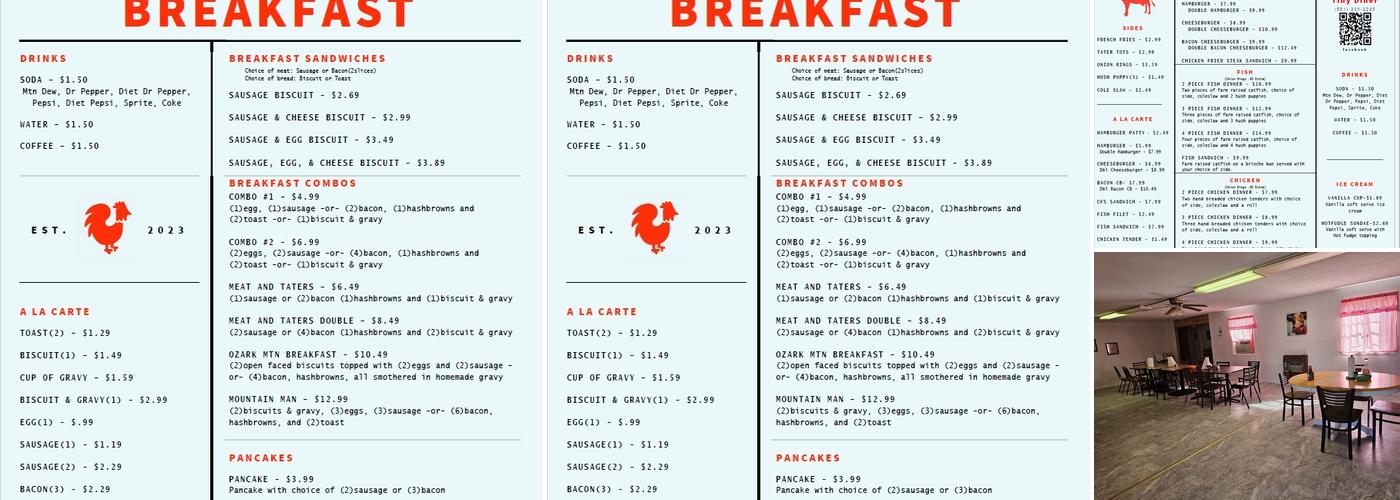 T’s Tiny Diner Menu