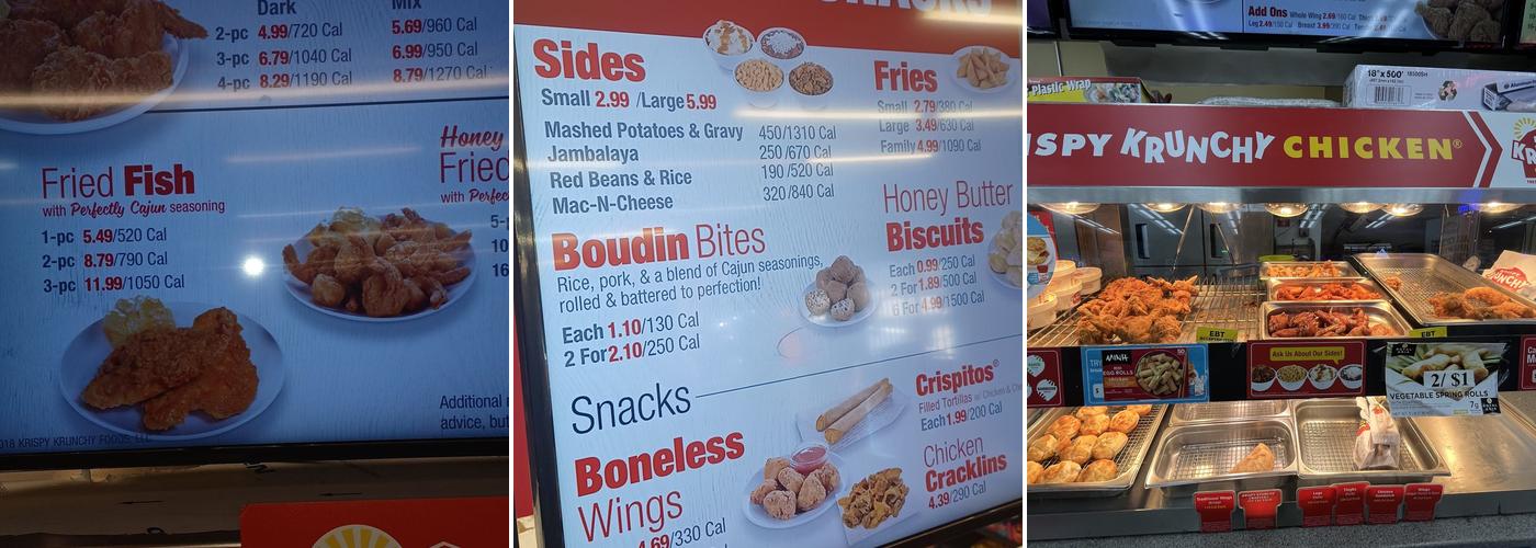 krispy krunchy chicken Menu