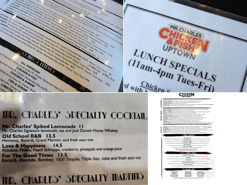Mr. Charles Chicken and Fish - Uptown Menu