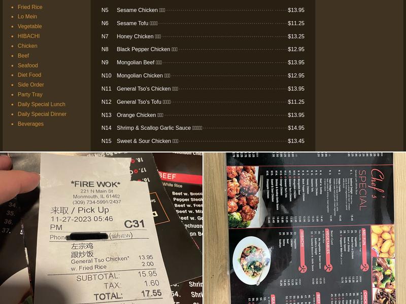 Fire Wok, Monmouth - Menu, Reviews (11), Photos - Restaurantji