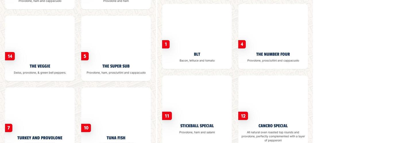 Jersey Mike's Subs Menu