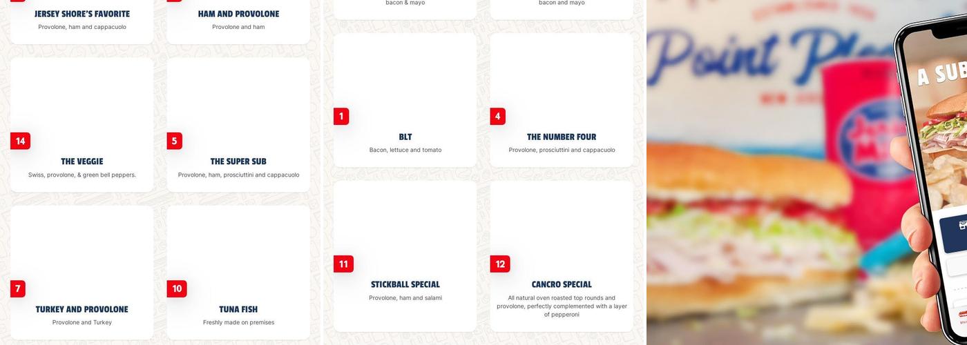Jersey Mike's Subs Menu