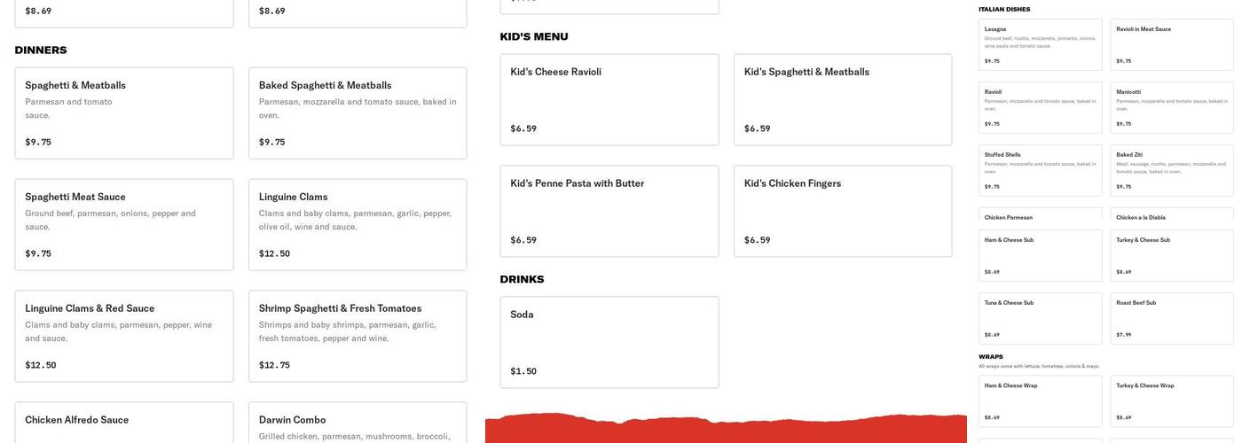 los hermanos pizza Menu