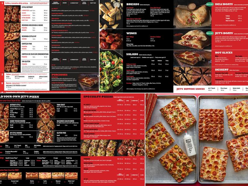Jet's Pizza Menu