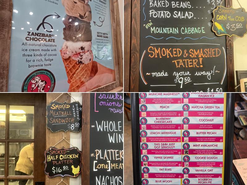 Fancy Gap Country Store Menu