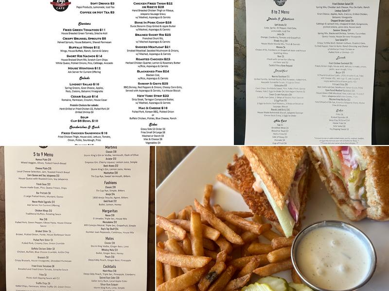 Ray’s Corner Cafe Menu