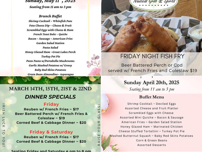 Nautical Grill & Spirits Menu