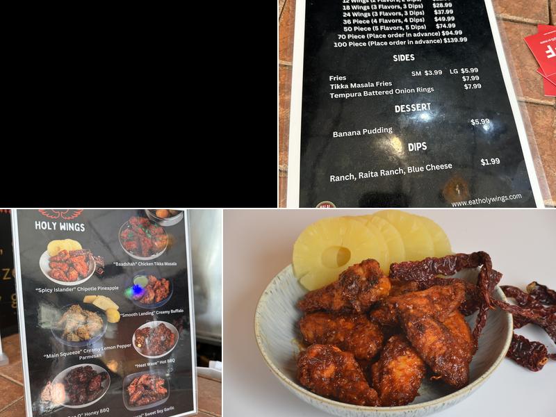 Holy Wings Menu