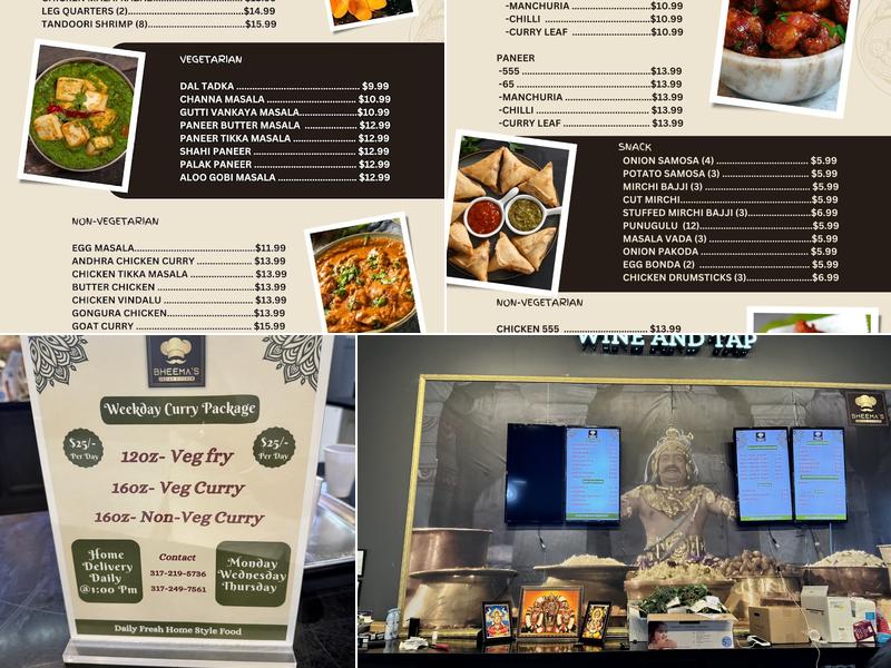 Bheemas Indian Kitchen Menu