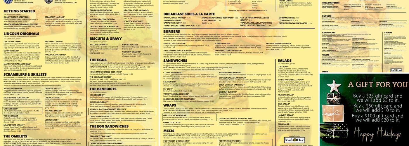 Lincoln Square Pancake House Menu