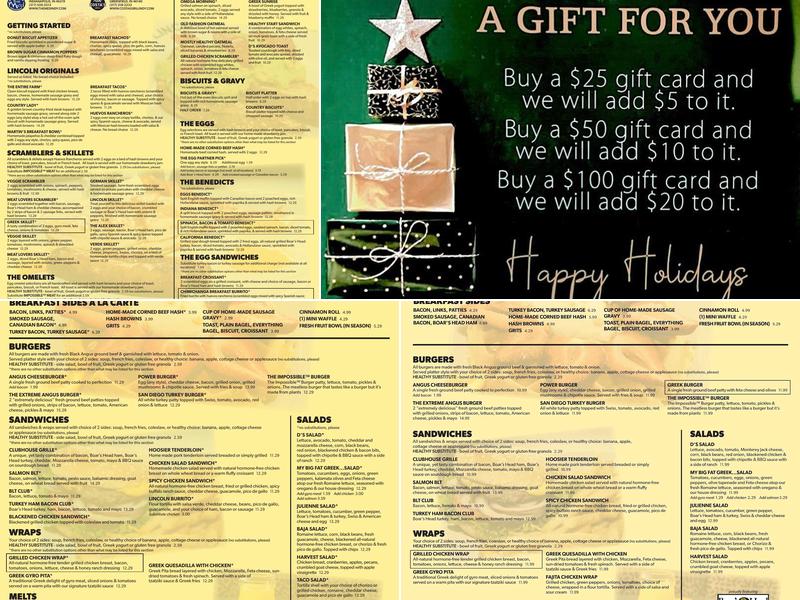 Lincoln Square Pancake House Menu