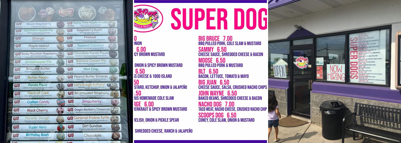 Two Scoops - We're taking a short winter break. We'll reopen March 4th. Menu