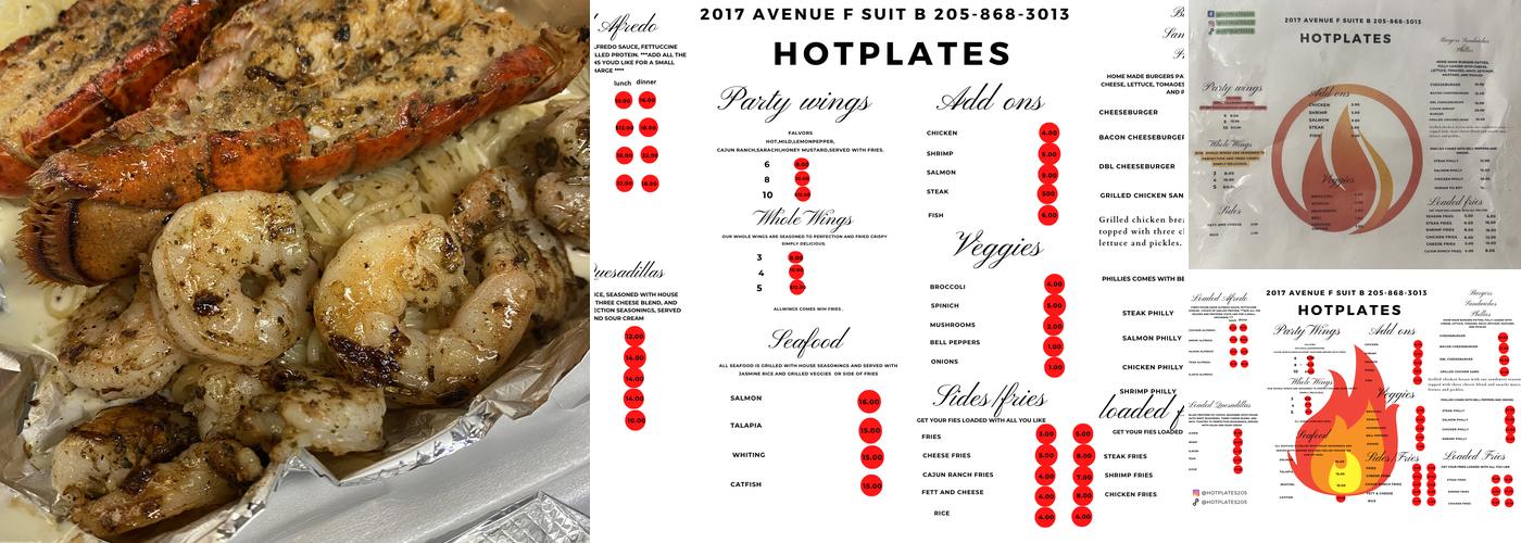 Hotplates Menu